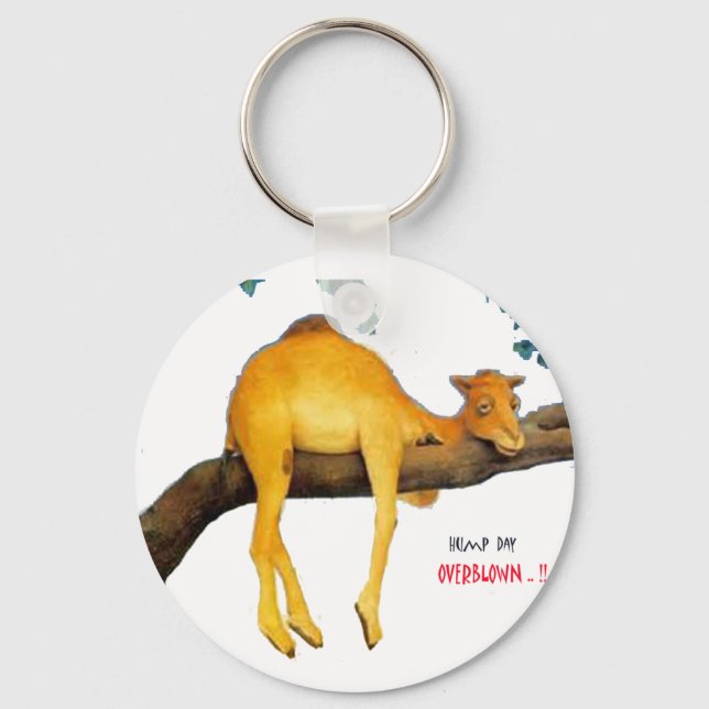 Hump Day Camel .. Overblown Keychain (Front)