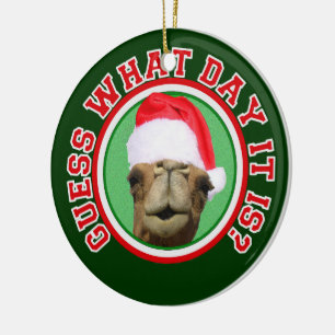 Hump Day Camel Santa Christmas 2013 Ornament
