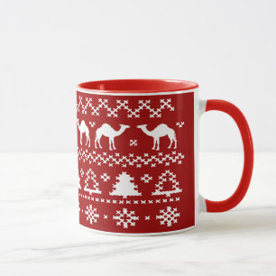 Hump Day Camel Ugly Christmas Sweater Mugs