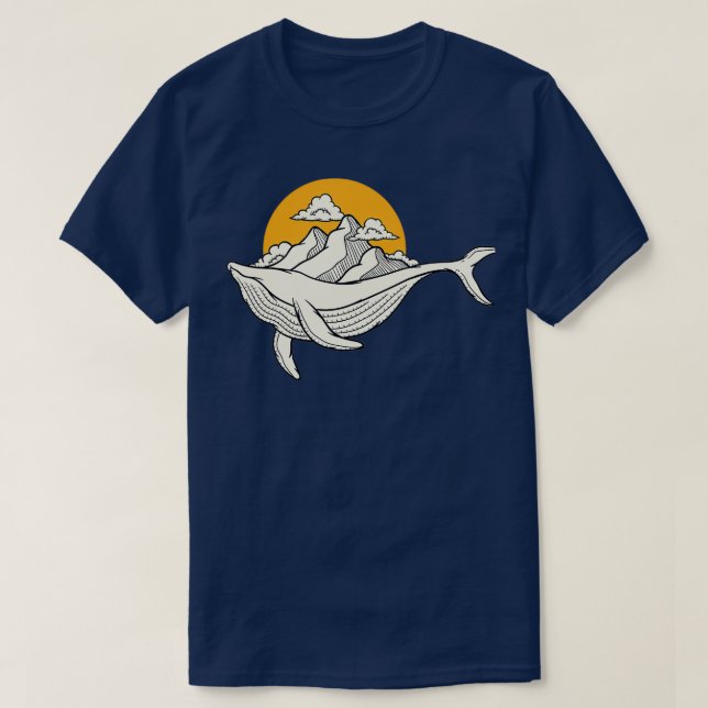 Humpback Whale 36 T-Shirt (Design Front)