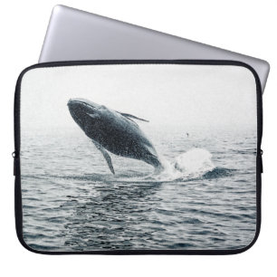 Humpback Whale Calf Laptop Sleeve