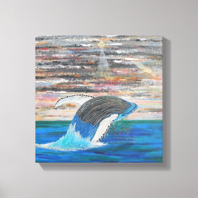Humpback whale canvas print (Front)
