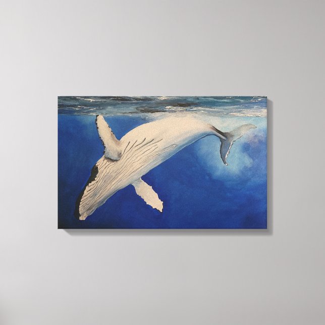 Humpback Whale Canvas Print (Front)