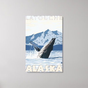 Humpback Whale - Latouche, Alaska Canvas Print