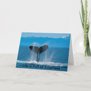 Humpback Whale, Life is Full of Surprises, Life... Card