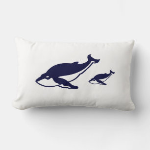 Humpback Whale Lumbar Pillow