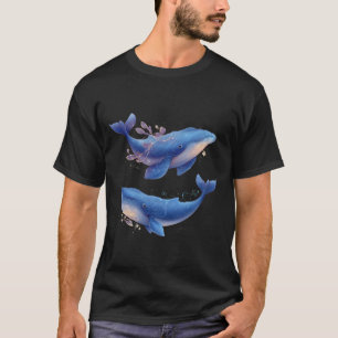 Humpback Whale Marine Biology Animal Sea Ocean Blu T-Shirt