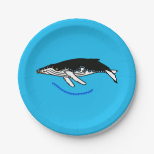 Humpback WHALE - Paper plates