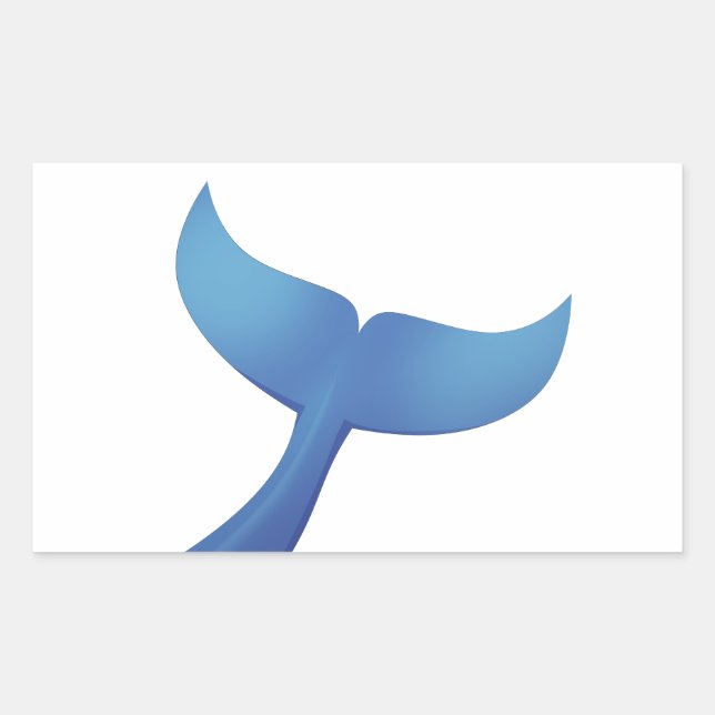 Humpback Whale Tail V2 Sticker (Front)