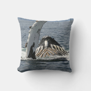 Humpback Whale Throw Pillow