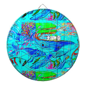 humpback whales dart board
