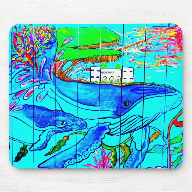 humpback whales mousepad (Front)