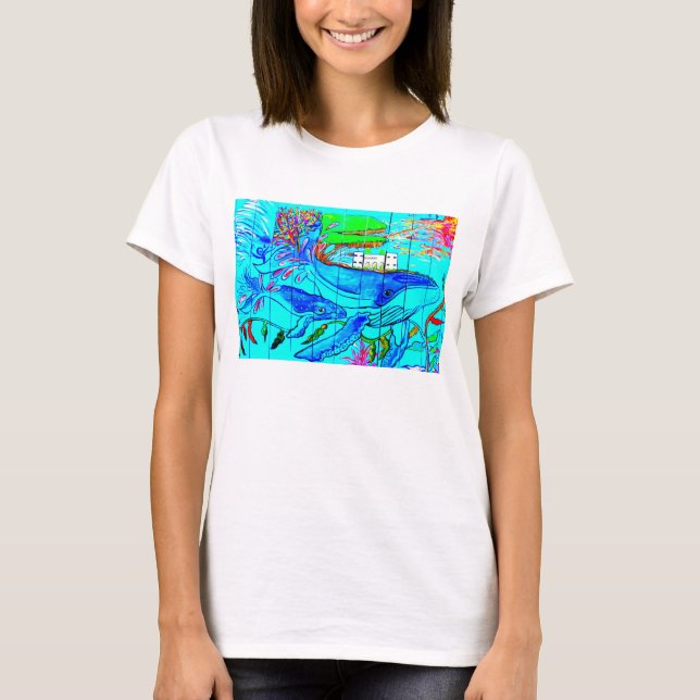 humpback whales t-shirt (Front)