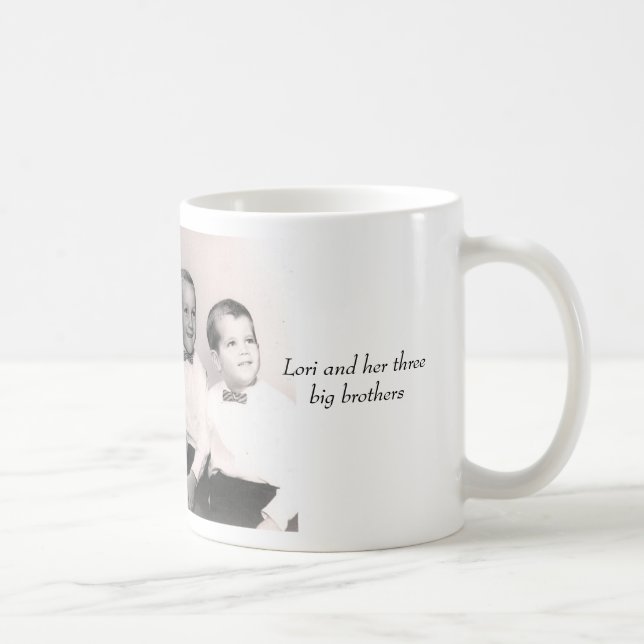 Humphrey, circa 1964, Lori and her threebig bro... Coffee Mug (Right)