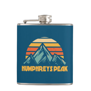 Humphreys Peak Arizona Retro Turquoise Hip Flask
