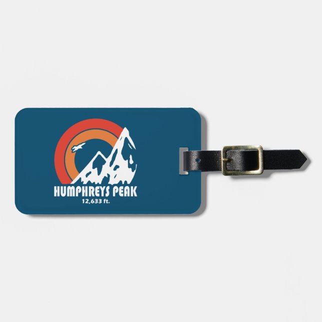 Humphreys Peak Arizona Sun Eagle Luggage Tag (Front Horizontal)
