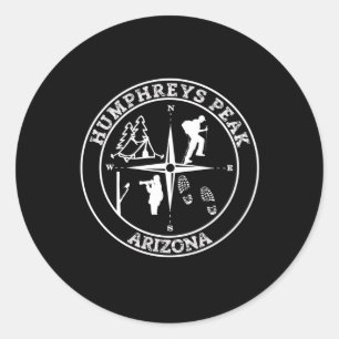 HUMPHREYS PEAK CLASSIC ROUND STICKER