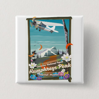 Humphreys Peak,Humphreys Peak,Flagstaff,Arizona 2 Inch Square Button