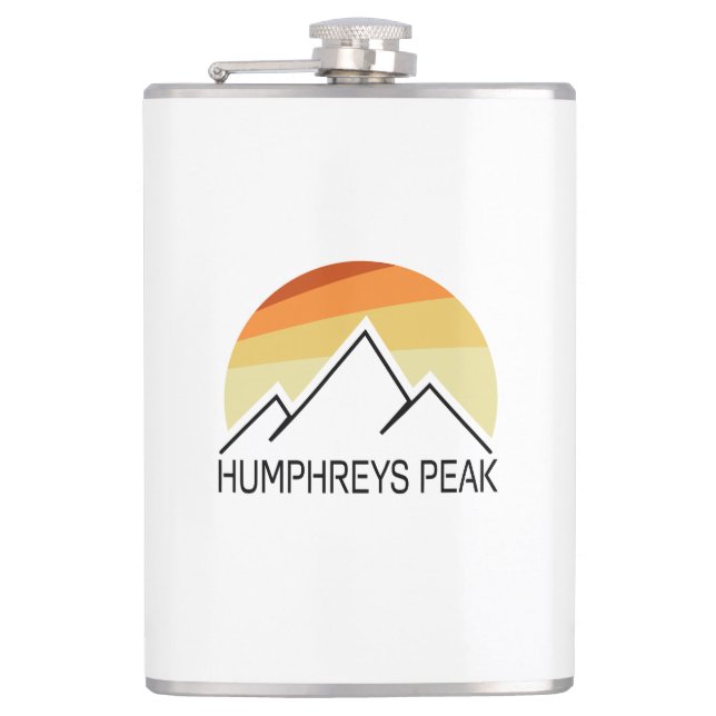 Humphreys Peak Retro Hip Flask (Front)