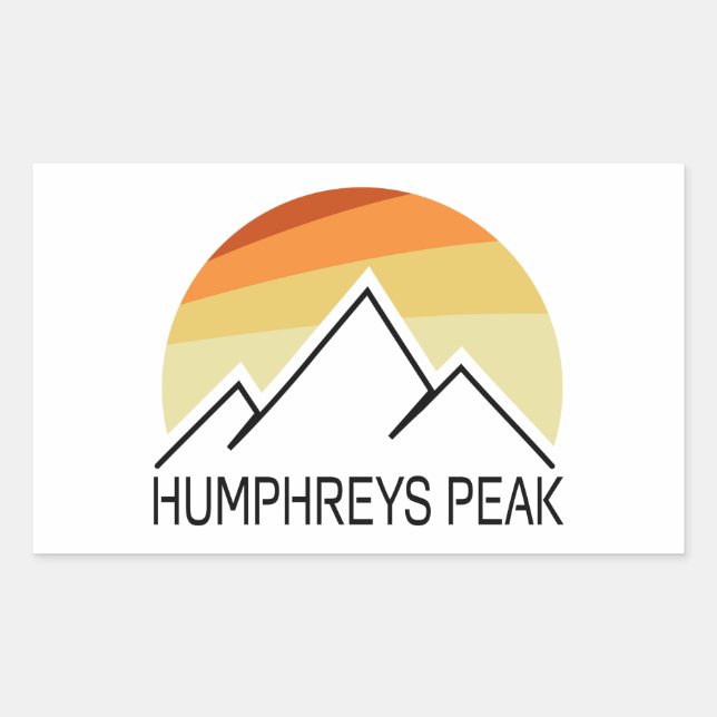 Humphreys Peak Retro Sticker (Front)