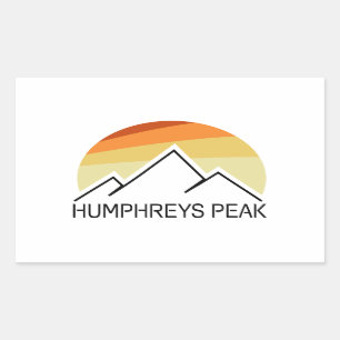 Humphreys Peak Retro Sticker