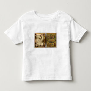 Humphries dissected world map toddler t-shirt
