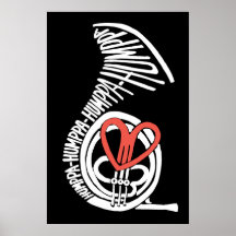 Humppa Love Red Dark Poster ou Imprimer
