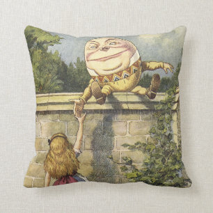 Humpty Dumpty Alice in Wonderland Pillow
