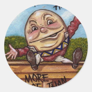HUMPTY DUMPTY Alice in Wonderland Sticker