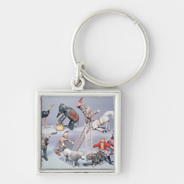 Humpty Dumpty Circus acrobats and menagerie Keychain (Front)
