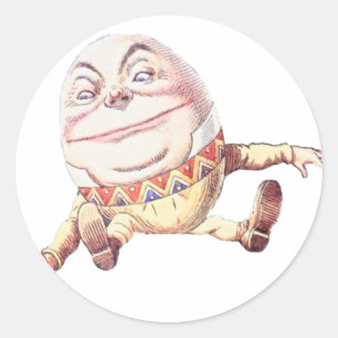 Humpty Dumpty Colour Classic Round Sticker