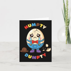 Humpty Dumpty Funny Birthday Farm Animals Cartoon Card