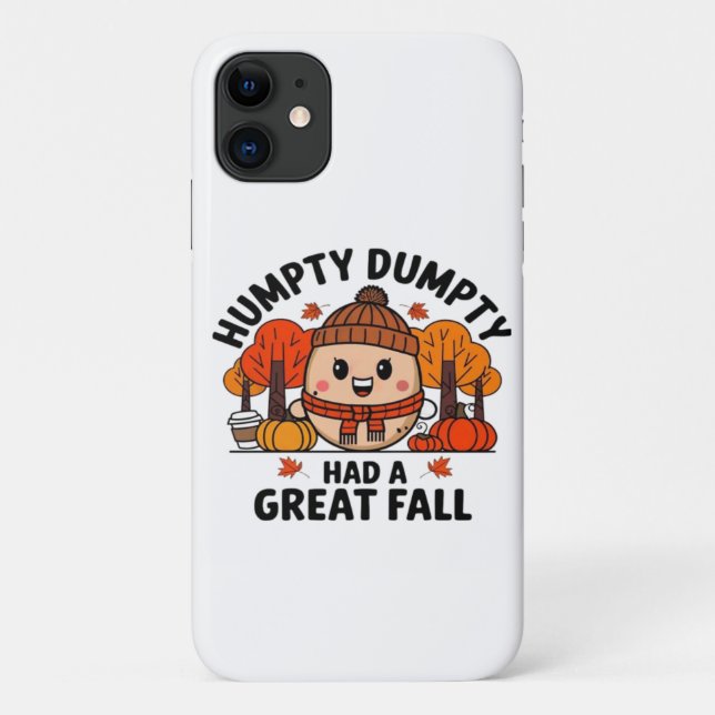 Humpty Dumpty, Funny Thanksgiving Case-Mate iPhone Case (Back)