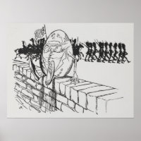 Humpty Dumpty sat on a wall Arthur Rackham