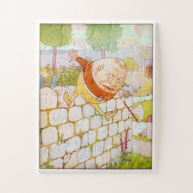 Humpty Dumpty Sat on a Wall Jigsaw Puzzle (Vertical)