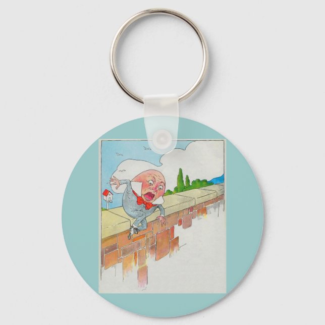 Humpty Dumpty sat on a wall Keychain (Front)