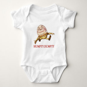HUMPTY DUMPTY SAT ON A WALL - NURSERY RHYME BABY BODYSUIT
