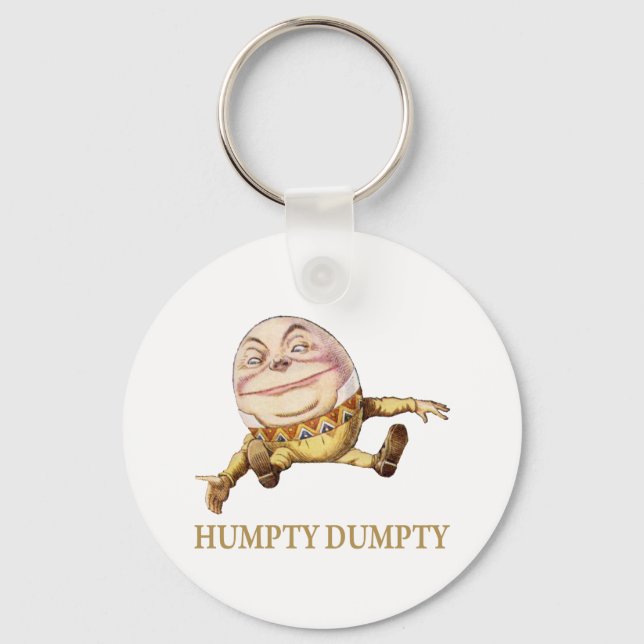 HUMPTY DUMPTY SAT ON A WALL - NURSERY RHYME KEYCHAIN (Front)