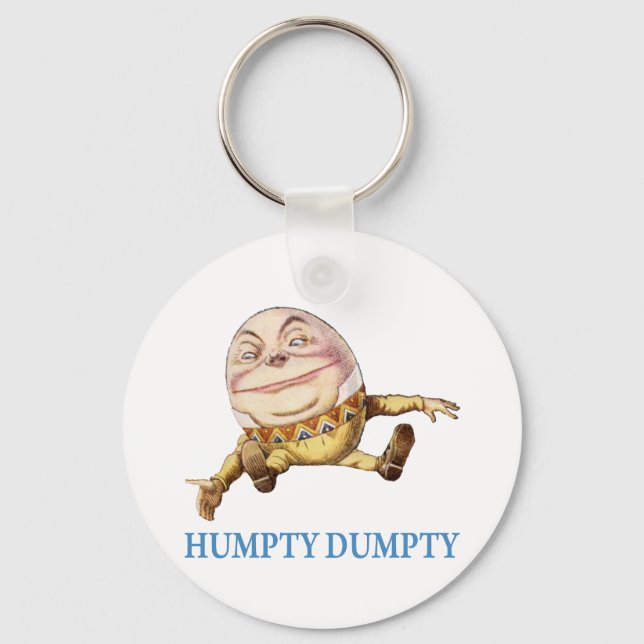 HUMPTY DUMPTY SAT ON A WALL - NURSERY RHYME KEYCHAIN (Front)
