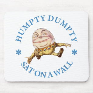 HUMPTY DUMPTY SAT ON A WALL - NURSERY RHYME MOUSE PAD