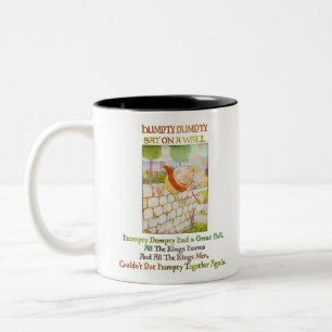 Humpty Dumpty Sat On A Wall Two-Tone Coffee Mug