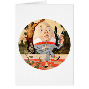 Humpty Dumpty SAT sur un mur au pays des