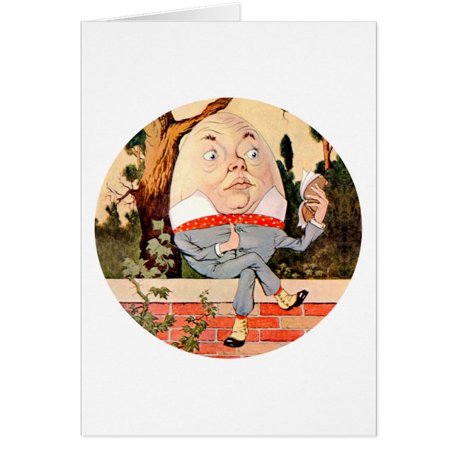 Humpty Dumpty Sat sur un mur au pays des merveille (Devant)