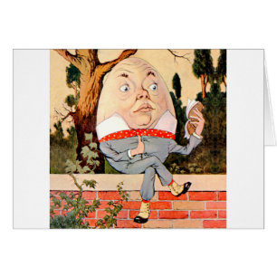 Humpty Dumpty Sat sur un mur au pays des merveille