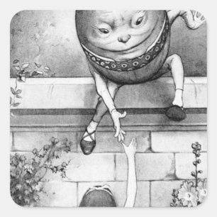 Humpty Dumpty Square Sticker