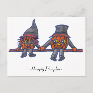 Humpty Pumpkins...postcard Postcard