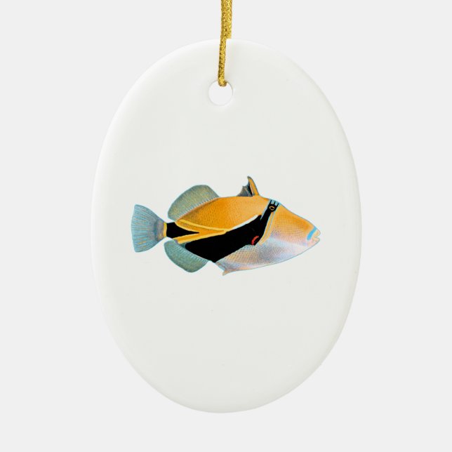 Humuhumu Fish Ceramic Ornament (Front)