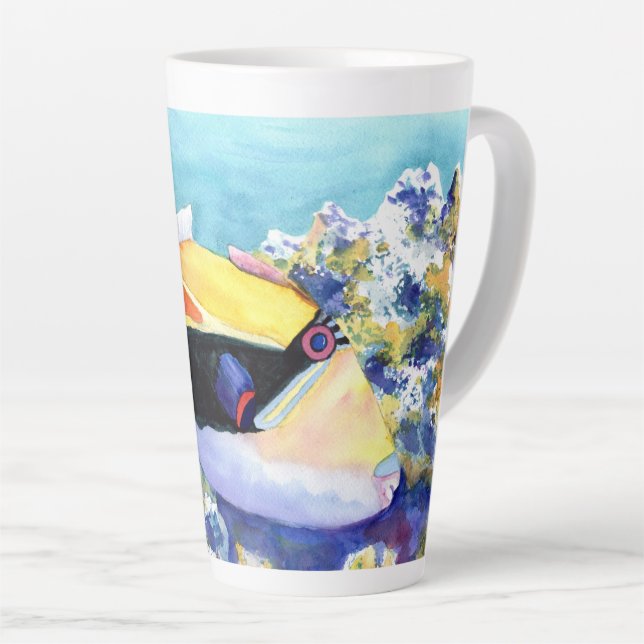 Humuhumunukunukuapuaa Fish Latte Mug (Right Angle)