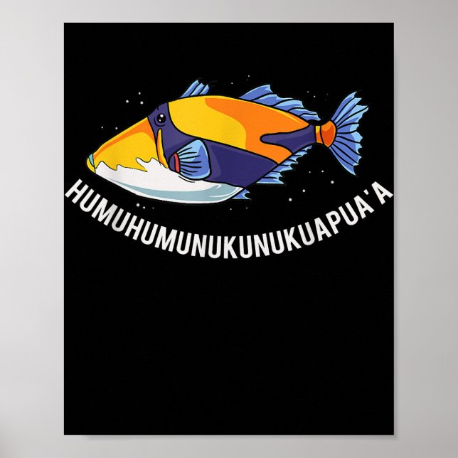 Humuhumunukunukuapua'a Hawaiian State Fish  Poster (Front)