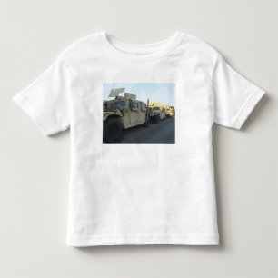 Humvees sit on the pier at Morehead City Toddler T-shirt